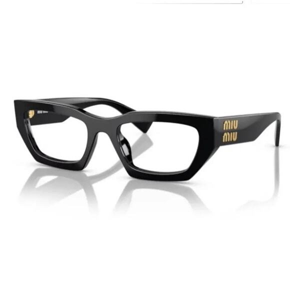 1003. Miu Miu black eyeglasses 03XV 51mm - Picture 5 of 6